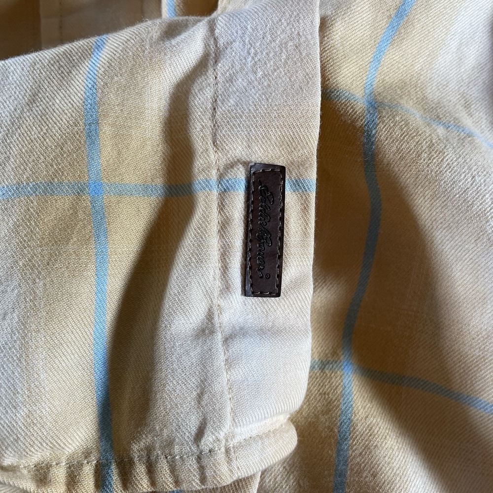 Eddie Bauer Men's XL Plaid Button Down Shirt Long‎ Sleeve Flannel 90s - Picture 6 of 7